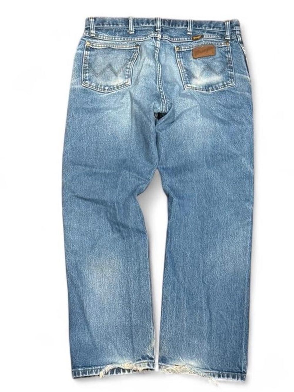 Vintage Wrangler Faded Distressed Bootcut Jeans